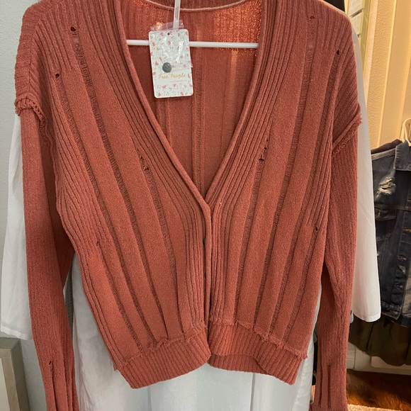Free People distressed cardigan. Size small - Picture 3 of 4